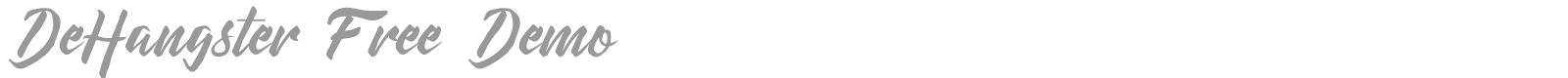 DeHangster font preview